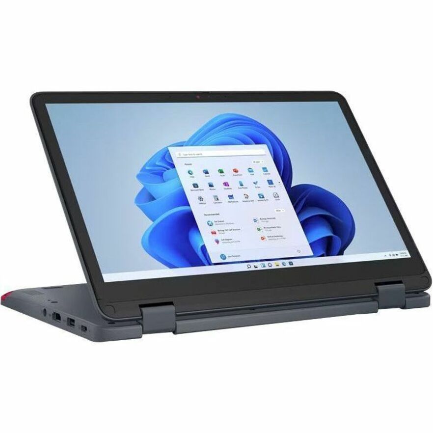 Lenovo 300w Yoga Gen 4 82VM000FUS Ordinateur portable convertible 2 en 1 à écran tactile 11,6" - HD - 1366 x 768 - Intel N100 Quad-core (4 cœurs) 800 MHz - 4 Go de RAM totale - 4 Go de mémoire embarquée - 128 Go SSD - Gris ardoise 82VM000FUS