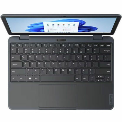 Lenovo 300w Yoga Gen 4 82VM000FUS Ordinateur portable convertible 2 en 1 à écran tactile 11,6" - HD - 1366 x 768 - Intel N100 Quad-core (4 cœurs) 800 MHz - 4 Go de RAM totale - 4 Go de mémoire embarquée - 128 Go SSD - Gris ardoise 82VM000FUS