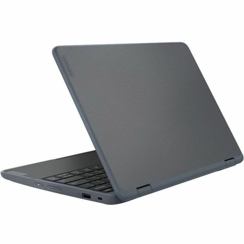 Lenovo 300w Yoga Gen 4 82VM000FUS Ordinateur portable convertible 2 en 1 à écran tactile 11,6" - HD - 1366 x 768 - Intel N100 Quad-core (4 cœurs) 800 MHz - 4 Go de RAM totale - 4 Go de mémoire embarquée - 128 Go SSD - Gris ardoise 82VM000FUS