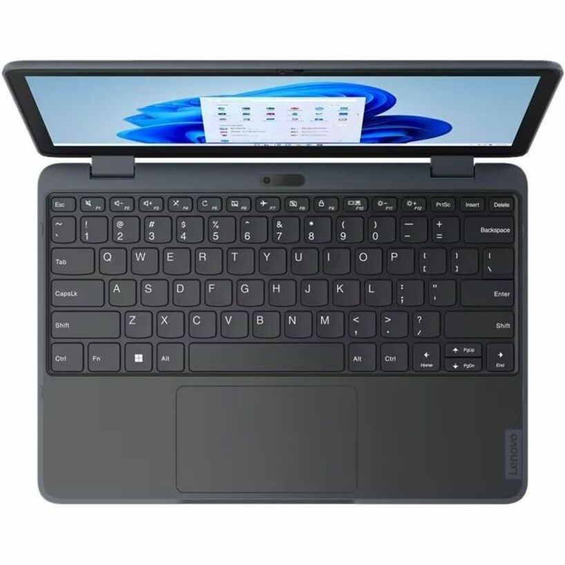 Ordinateur portable convertible 2 en 1 Lenovo 82VQ0007US 12,2" - WUXGA - 1920 x 1200 - Intel N200 Quad-core (4 cœurs) - 8 Go de RAM totale - 8 Go de mémoire embarquée - 128 Go de SSD - Gris ardoise 82VQ0007US