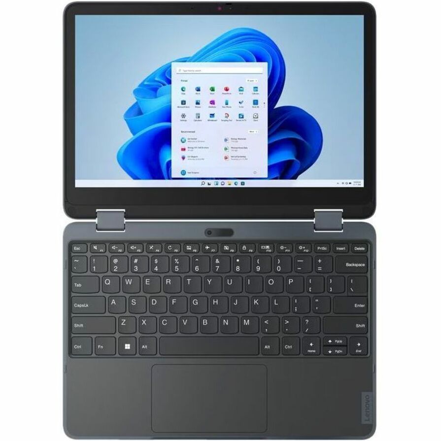 Ordinateur portable convertible 2 en 1 Lenovo 82VQ0007US 12,2" - WUXGA - 1920 x 1200 - Intel N200 Quad-core (4 cœurs) - 8 Go de RAM totale - 8 Go de mémoire embarquée - 128 Go de SSD - Gris ardoise 82VQ0007US