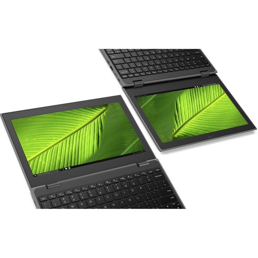 Lenovo 100e Windows 2nd Gen 81M8007JUS 11.6" Netbook - HD - 1366 x 768 - Intel Celeron N4120 Quad-core (4 Core) 1.10 GHz - 4 GB Total RAM - 4 GB On-board Memory - 128 GB SSD - Black 81M8007JUS