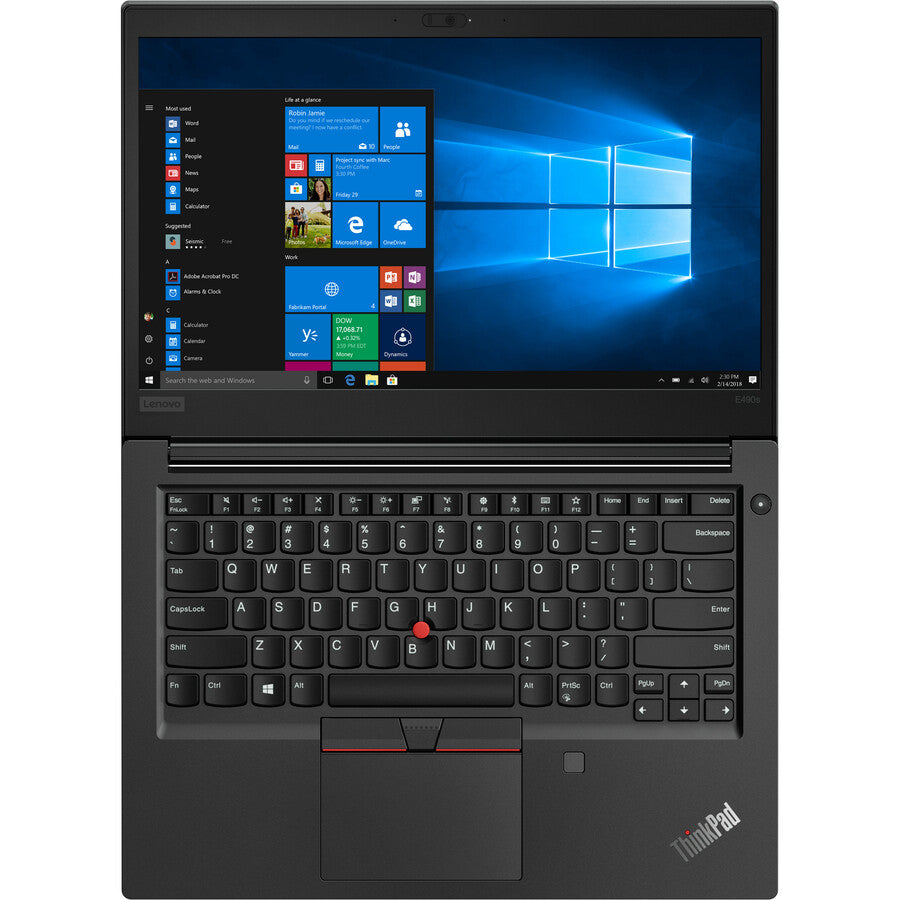 Ordinateur portable Lenovo ThinkPad E490s 20NGA000US 14" - 1920 x 1080 - Intel Core i5 8e génération i5-8265U Quad-core (4 cœurs) 1,60 GHz - 8 Go de RAM totale - SSD 512 Go - Noir 20NGA000US
