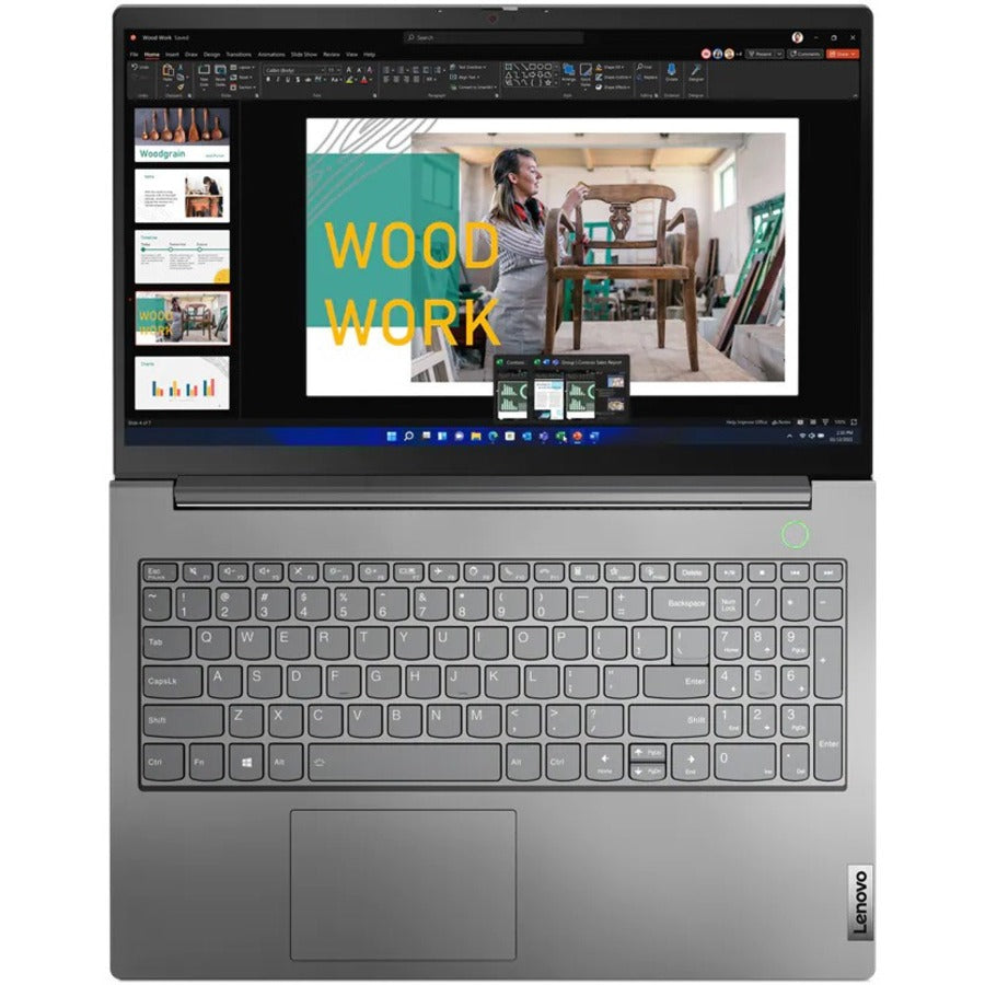 Ordinateur portable Lenovo ThinkBook 21DJ0061US avec écran tactile de 15,6 pouces - Full HD - 1920 x 1080 - Intel Core i5 12e génération i5-1240P - 16 Go de RAM totale - SSD de 512 Go 21DJ0061US