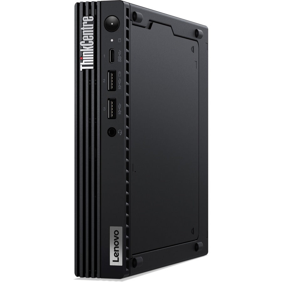Ordinateur de bureau Lenovo ThinkCentre M70q Gen 3 11T3000UUS - Intel Core i3 12e génération i3-12100T Quad-core (4 cœurs) 2,20 GHz - 8 Go de RAM DDR4 SDRAM - 128 Go NVMe M.2 PCI Express PCI Express NVMe 3.0 SSD - Minuscule - Noir 11T3000UUS