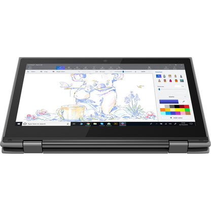 Ordinateur portable 2 en 1 Lenovo 300e Windows 2e génération 81M9007EUS 11,6" à écran tactile - HD - 1366 x 768 - Intel Celeron N4120 Quad-core (4 cœurs) 1,10 GHz - 4 Go de RAM totale - SSD 128 Go - Gris 81M9007EUS