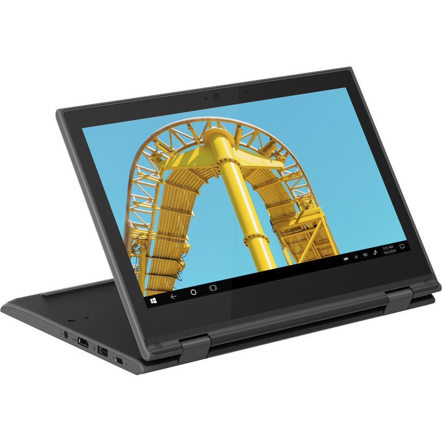 Ordinateur portable 2 en 1 Lenovo 300e Windows 2e génération 81M9007EUS 11,6" à écran tactile - HD - 1366 x 768 - Intel Celeron N4120 Quad-core (4 cœurs) 1,10 GHz - 4 Go de RAM totale - SSD 128 Go - Gris 81M9007EUS