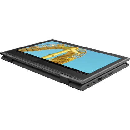 Ordinateur portable 2 en 1 Lenovo 300e Windows 2e génération 81M9007EUS 11,6" à écran tactile - HD - 1366 x 768 - Intel Celeron N4120 Quad-core (4 cœurs) 1,10 GHz - 4 Go de RAM totale - SSD 128 Go - Gris 81M9007EUS