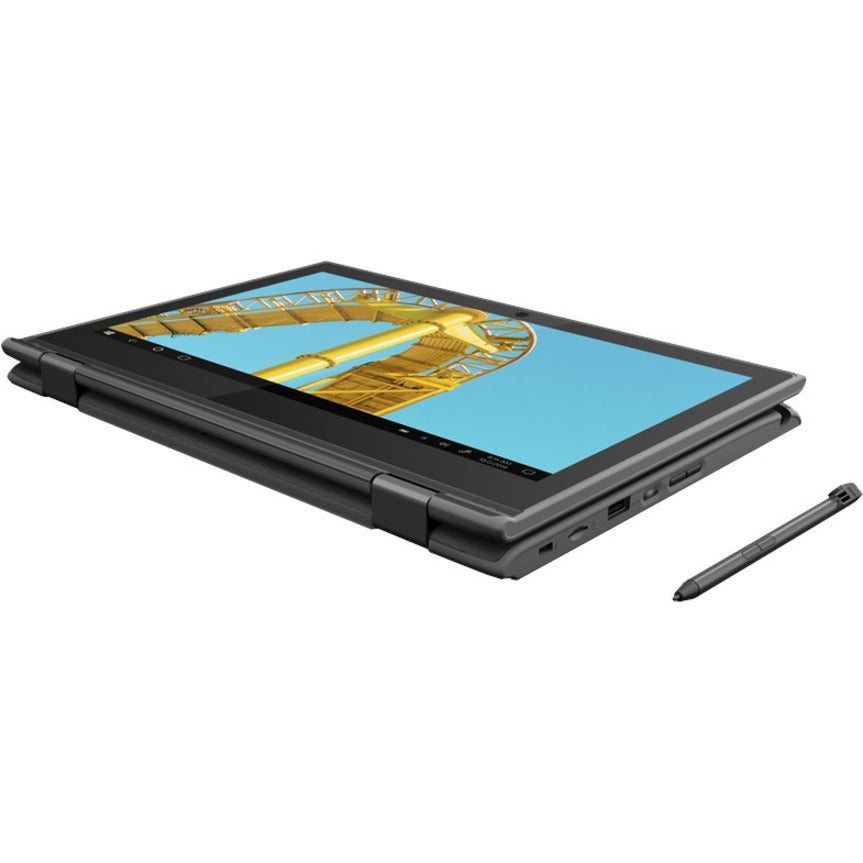 Netbook Lenovo 300e Windows 2e génération 81M900CAUS 11,6" à écran tactile - HD - 1366 x 768 - Intel Celeron N4120 Quad-core (4 cœurs) 1,10 GHz - 4 Go de RAM totale - 64 Go de mémoire flash - Gris 81M900CAUS