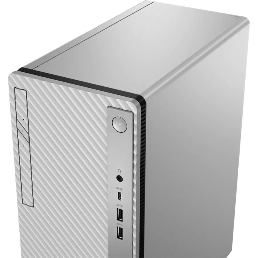Ordinateur de bureau Lenovo IdeaCentre 5 14IAB7 90T2000NCF - Intel Core i5 12e génération i5-12400 Hexa-core (6 cœurs) 2,50 GHz - 8 Go de RAM DDR4 SDRAM - 256 Go de SSD M.2 PCI Express NVMe 4.0 x4 - Tour - Gris nuage 90T2000NCF