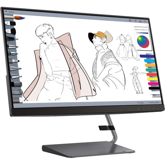 Moniteur LCD WLED WQHD Lenovo Q24h-10 23,8" - 16:9 - Gris 66A8GCC6US