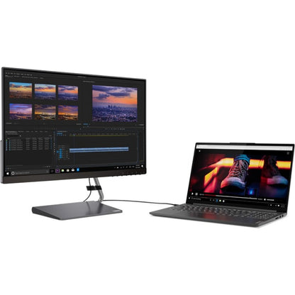 Moniteur LCD WLED WQHD Lenovo Q24h-10 23,8" - 16:9 - Gris 66A8GCC6US