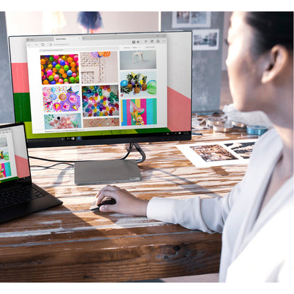 Moniteur LCD WLED WQHD Lenovo Q24h-10 23,8" - 16:9 - Gris 66A8GCC6US