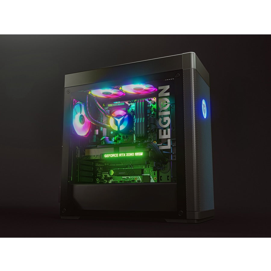 Ordinateur de bureau de jeu Lenovo Legion T7 34IAZ7 90S1000JUS - Intel Core i9 12e génération i9-12900K Hexadéca-core (16 cœurs) 3,20 GHz - 64 Go RAM DDR5 SDRAM - 2 To SSD M.2 PCI Express NVMe 4.0 x4 - Tour - Noir 90S1000JUS
