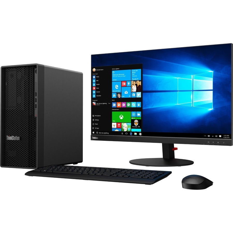 Lenovo ThinkStation P348 30EQ024YUS Workstation - 1 x Intel Core i7 Octa-core (8 Core) i7-11700 11th Gen 2.50 GHz - 16 GB DDR4 SDRAM RAM - 512 GB SSD - Tower 30EQ024YUS