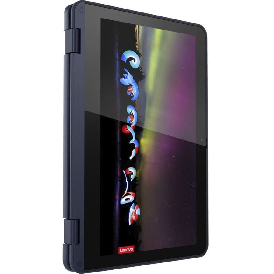 Ordinateur portable convertible 2 en 1 à écran tactile Lenovo 500w Gen 3 82J3000LUS 11,6" - HD - 1366 x 768 - Intel Pentium Silver N6000 Quad-core (4 cœurs) 1,10 GHz - 4 Go de RAM totale - 4 Go de mémoire embarquée - 128 Go de SSD - Abyss Blue 82J3000LUS
