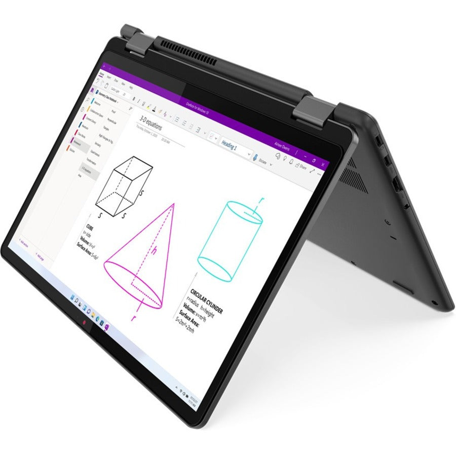 Ordinateur portable Lenovo 13w Yoga 82S1000DUS avec écran tactile 13,3" - WUXGA - 1920 x 1200 - AMD Ryzen 5 5625U Hexa-core (6 cœurs) 2,30 GHz - 8 Go de RAM totale - 4 Go de mémoire embarquée - SSD 256 Go - Thunder Black 82S1000DUS