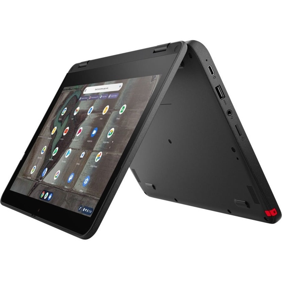 Lenovo 500e Chromebook Gen 3 82JB0002CF Chromebook 2 en 1 tactile 11,6" - HD - 1366 x 768 - Intel Celeron N5100 Quad-core (4 Core) 1,10 GHz - 8 Go de RAM totale - 64 Go de mémoire flash - Gris 82JB0002CF