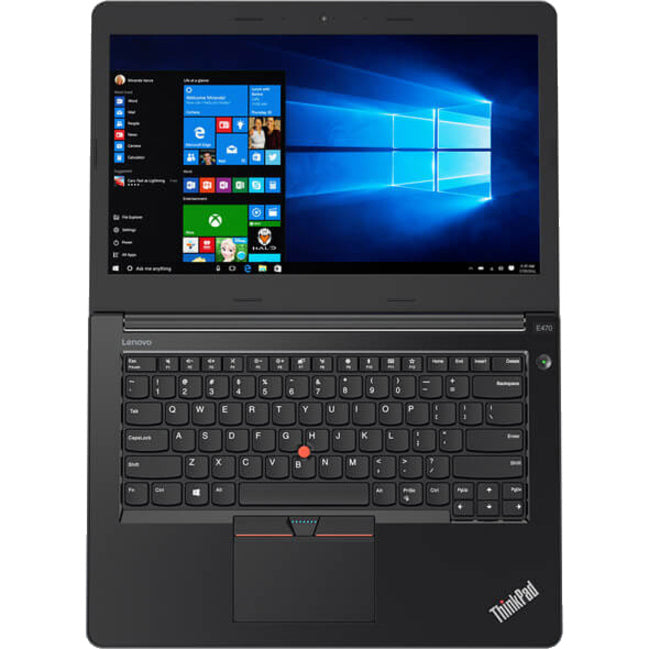Ordinateur portable Lenovo ThinkPad E470 20H10065CA 14" - 1366 x 768 - Intel Core i3 6e génération i3-6006U Dual-core (2 cœurs) 2 GHz - 4 Go de RAM totale - Disque dur 500 Go - Noir 20H10065CA
