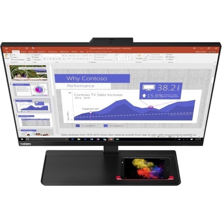 Ordinateur tout-en-un Lenovo ThinkCentre M90a 11CD009FUS - Intel Core i5 10e génération i5-10500 Hexa-core (6 cœurs) 3,10 GHz - 16 Go RAM DDR4 SDRAM - 256 Go SSD M.2 PCI Express NVMe 3.0 x4 - 23,8" Full HD 1920 x 1080 - Bureau - Noir 11CD009FUS