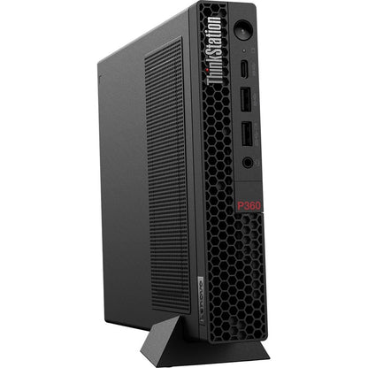 Lenovo ThinkStation P360 30FA001DUS Workstation - 1 x Intel Core i9 Hexadeca-core (16 Core) i9-12900T 12th Gen 1.40 GHz - 16 GB DDR5 SDRAM RAM - 512 GB SSD - Tiny - Black 30FA001DUS