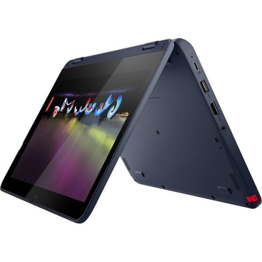 Ordinateur portable convertible 2 en 1 à écran tactile Lenovo 500w Gen 3 82J3000LCF 11,6" - HD - 1366 x 768 - Intel Pentium Silver N6000 Quad-core (4 cœurs) 1,10 GHz - 4 Go de RAM totale - SSD 128 Go - Bleu abysse 82J3000LCF