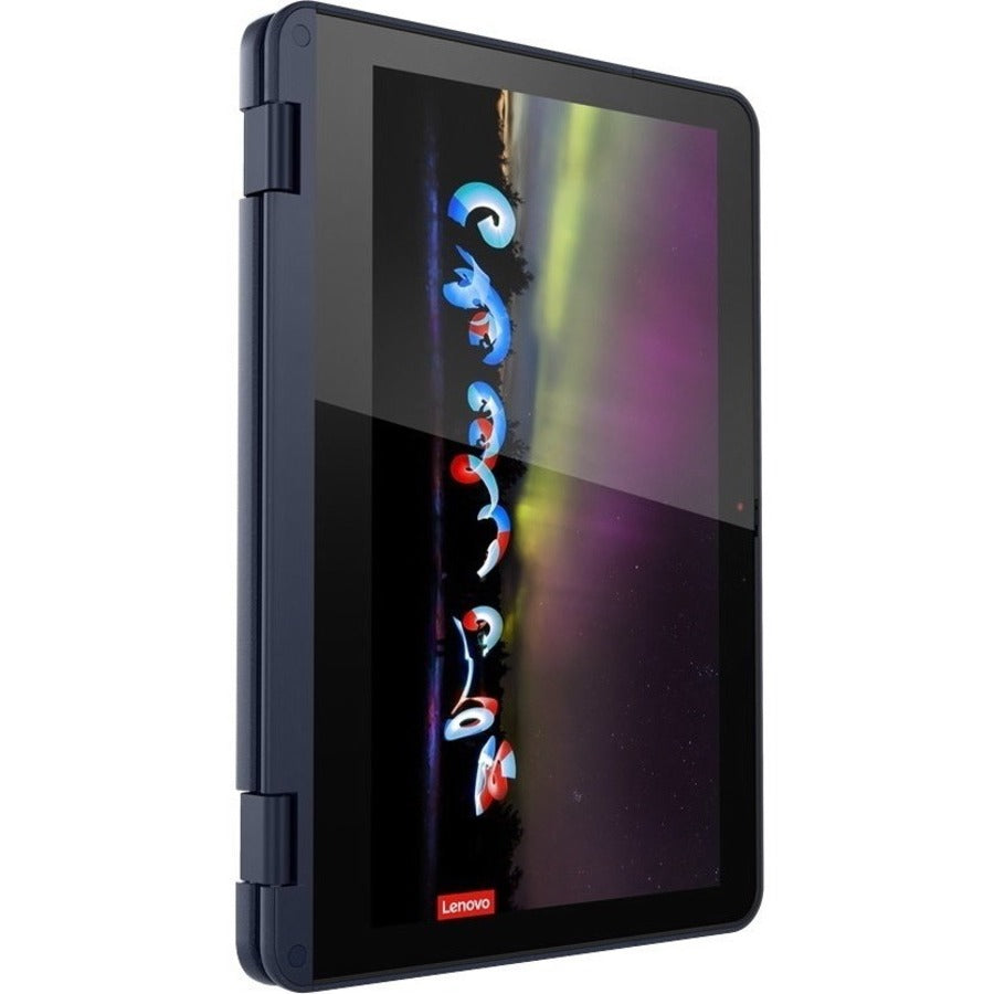 Ordinateur portable convertible 2 en 1 à écran tactile Lenovo 500w Gen 3 82J3000LCF 11,6" - HD - 1366 x 768 - Intel Pentium Silver N6000 Quad-core (4 cœurs) 1,10 GHz - 4 Go de RAM totale - SSD 128 Go - Bleu abysse 82J3000LCF