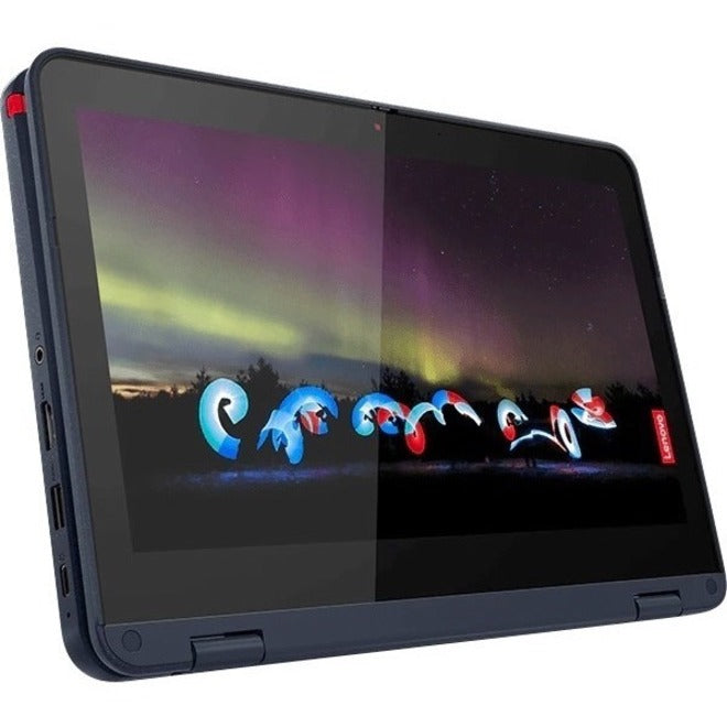 Ordinateur portable convertible 2 en 1 à écran tactile Lenovo 500w Gen 3 82J3000LCF 11,6" - HD - 1366 x 768 - Intel Pentium Silver N6000 Quad-core (4 cœurs) 1,10 GHz - 4 Go de RAM totale - SSD 128 Go - Bleu abysse 82J3000LCF