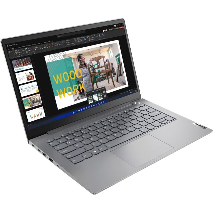 Ordinateur portable Lenovo ThinkBook 14 G4 ABA 21DK000QUS 14" à écran tactile - Full HD - 1920 x 1080 - AMD Ryzen 5 5625U Hexa-core (6 Core) 2,30 GHz - 16 Go de RAM totale - 8 Go de mémoire embarquée - 256 Go de SSD - Gris minéral 21DK000QUS