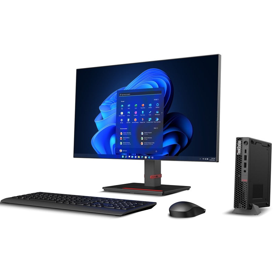 Lenovo ThinkStation P360 30FA005SUS Workstation - 1 x Intel Core i9 Hexadeca-core (16 Core) i9-12900T 12th Gen 1.40 GHz - 32 GB DDR5 SDRAM RAM - 1 TB SSD - Tiny - Black 30FA005SUS