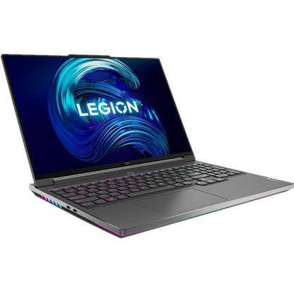 Ordinateur portable de jeu Lenovo Legion 7 16IAX7 82TD0008US 16" - WQXGA - 2560 x 1600 - Intel Core i9 12e génération i9-12900HX Hexadéca-core (16 cœurs) 2,30 GHz - 32 Go de RAM totale - SSD 2 To - Gris orage, noir 82TD0008US