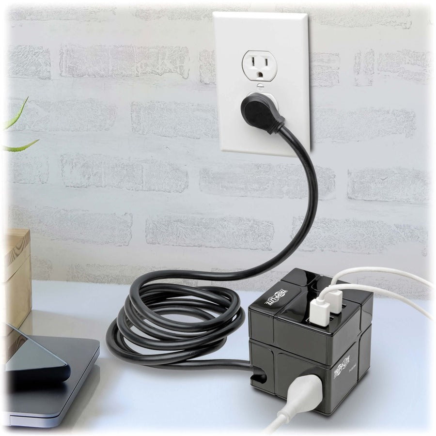 Parasurtenseur/protecteur de surtension à 9 prises Tripp Lite par Eaton Safe-IT TLP368CUBEUAM TLP368CUBEUAM