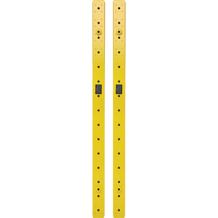 Gestionnaire de câbles vertical Tripp Lite par Eaton - Anneaux flexibles, jaune, 6 pi (1,8 m) SRCABLERINGVRTF