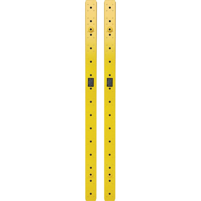 Gestionnaire de câbles vertical Tripp Lite par Eaton - Anneaux flexibles, jaune, 6 pi (1,8 m) SRCABLERINGVRTF
