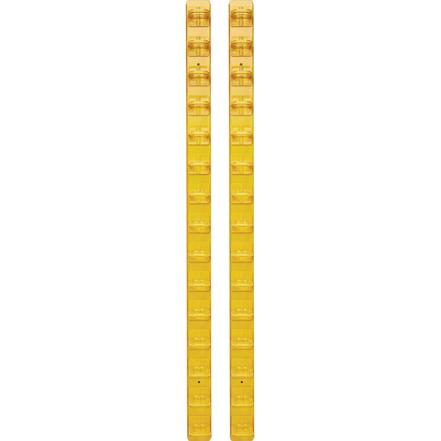 Gestionnaire de câbles vertical Tripp Lite par Eaton - Anneaux flexibles, jaune, 6 pi (1,8 m) SRCABLERINGVRTF