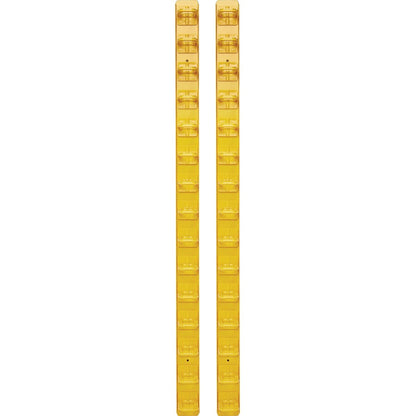 Gestionnaire de câbles vertical Tripp Lite par Eaton - Anneaux flexibles, jaune, 6 pi (1,8 m) SRCABLERINGVRTF