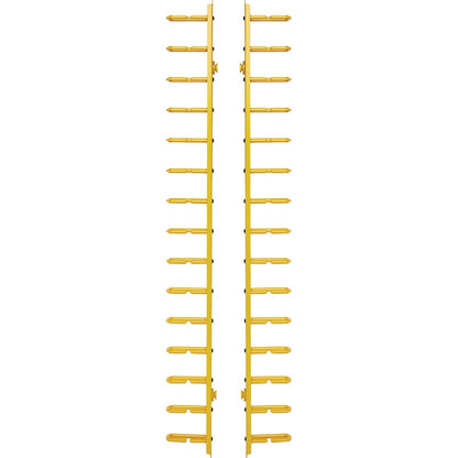 Gestionnaire de câbles vertical Tripp Lite par Eaton - Anneaux flexibles, jaune, 6 pi (1,8 m) SRCABLERINGVRTF