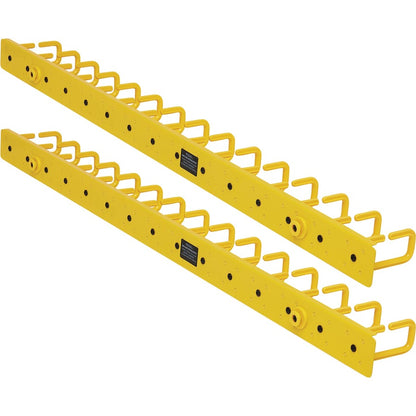 Gestionnaire de câbles vertical Tripp Lite par Eaton - Anneaux flexibles, jaune, 6 pi (1,8 m) SRCABLERINGVRTF