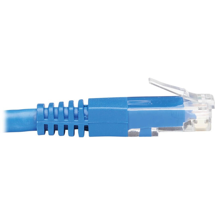 Câble de raccordement UTP Cat6 coudé vers le bas Tripp Lite par Eaton N204-020-BL-DN - 20 pi, M/M, bleu N204-020-BL-DN