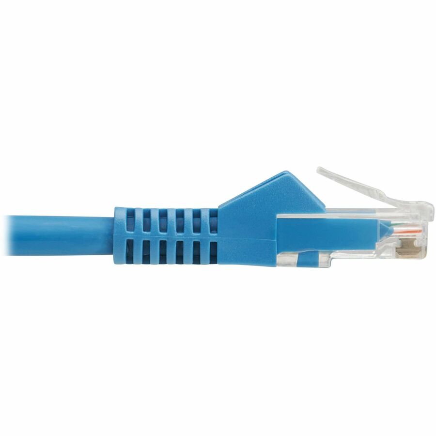 Câble Ethernet UTP moulé Cat6 Gigabit sans accroc Tripp Lite by Eaton (RJ45 M/M), PoE, LSZH, bleu, 1 m N201L-01M-BL