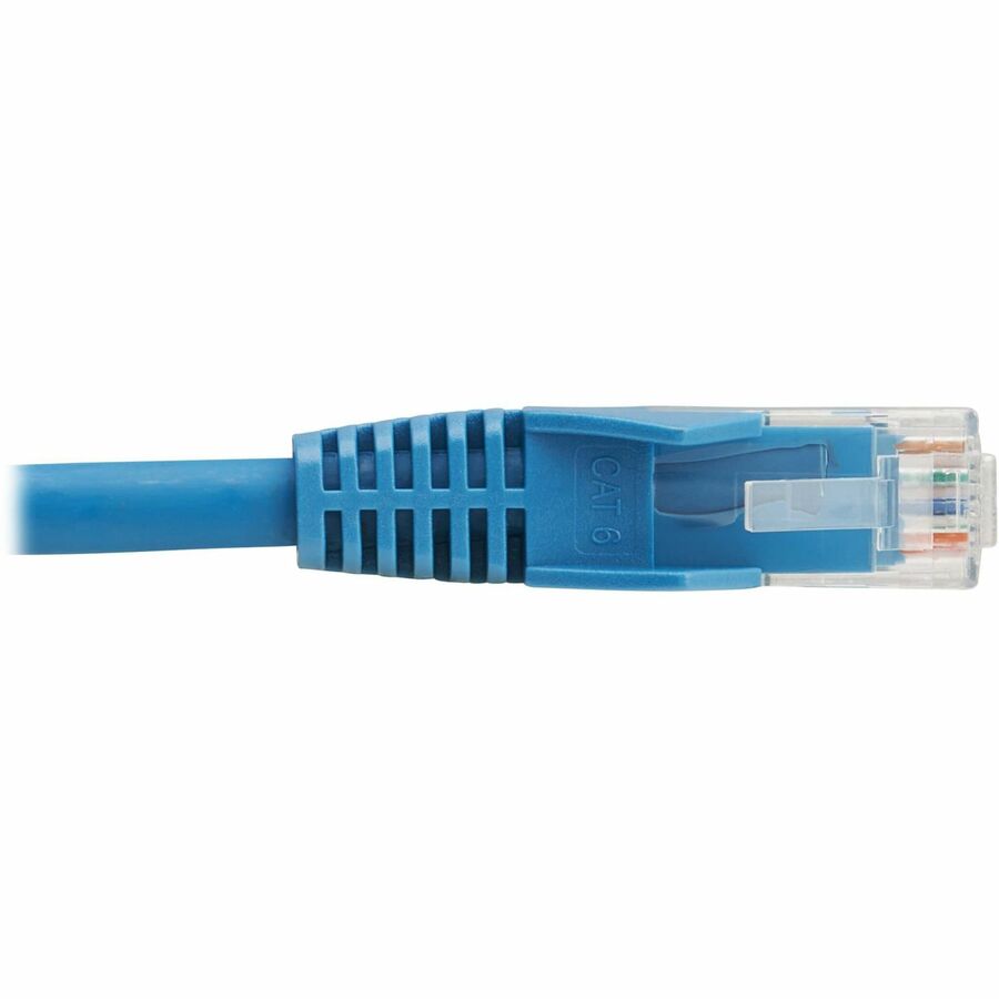 Câble Ethernet UTP moulé Cat6 Gigabit sans accroc Tripp Lite by Eaton (RJ45 M/M), PoE, LSZH, bleu, 1 m N201L-01M-BL