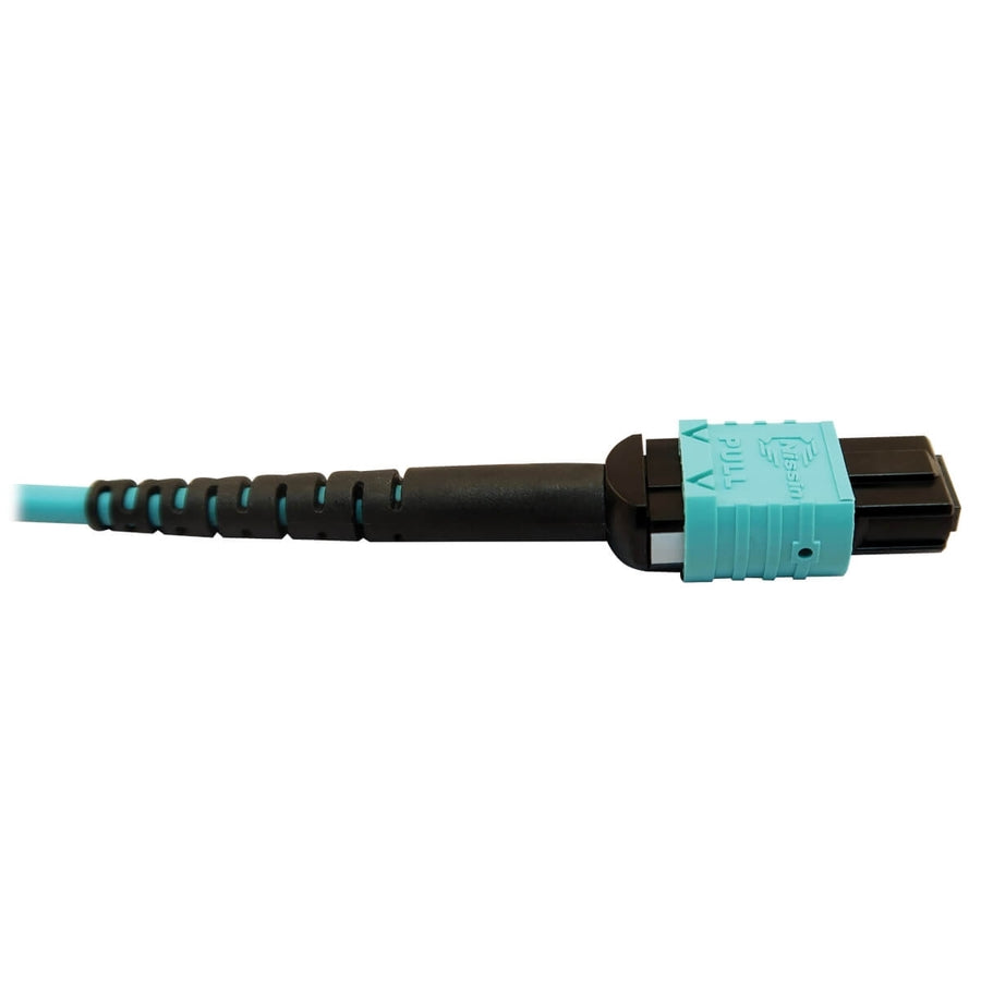 Câble à fibre optique multimode 50/125 OM4 400G Tripp Lite par Eaton N846D-05M-24BAQ, turquoise, 5 m N846D-05M-24BAQ