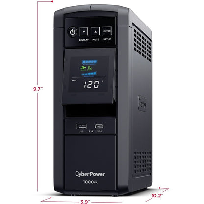 Système d'onduleur CyberPower CyberPower CP1000PFCLCDTAA conforme à la norme TAA CP1000PFCLCDTAA
