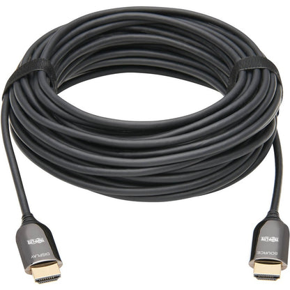 Câble optique actif à fibre optique HDMI Tripp Lite par Eaton P568F-15M-8K6, M/M, noir, 15 m (49 pi) P568F-15M-8K6