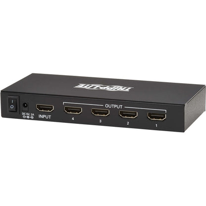 Répartiteur HDMI 4 ports Tripp Lite par Eaton - UHD 4K, adaptateurs de prise internationaux B118-004-UHDINT