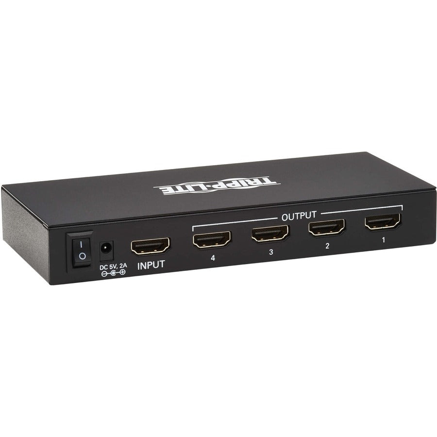 Répartiteur HDMI 4 ports Tripp Lite par Eaton - UHD 4K, adaptateurs de prise internationaux B118-004-UHDINT