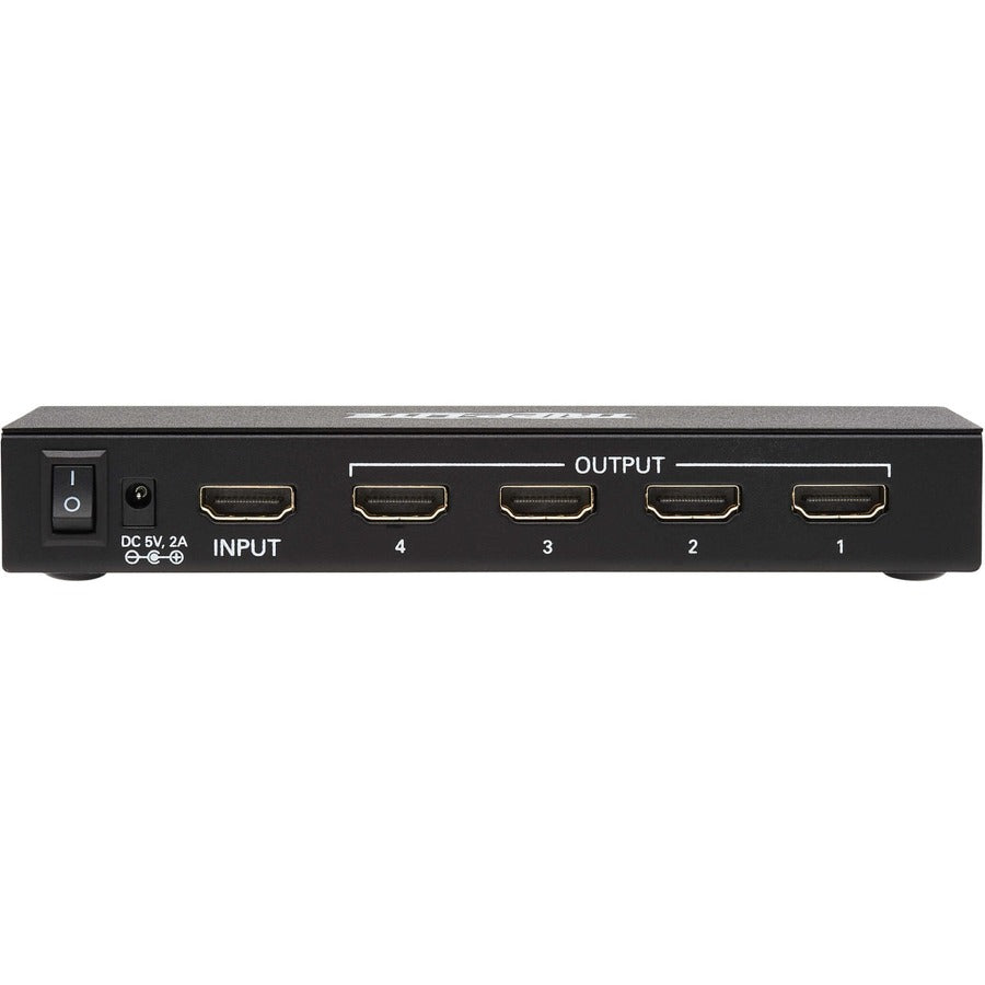 Répartiteur HDMI 4 ports Tripp Lite par Eaton - UHD 4K, adaptateurs de prise internationaux B118-004-UHDINT