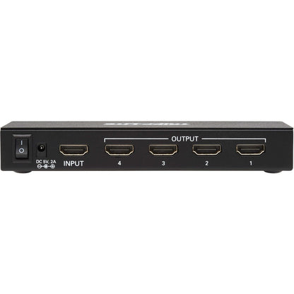 Répartiteur HDMI 4 ports Tripp Lite par Eaton - UHD 4K, adaptateurs de prise internationaux B118-004-UHDINT