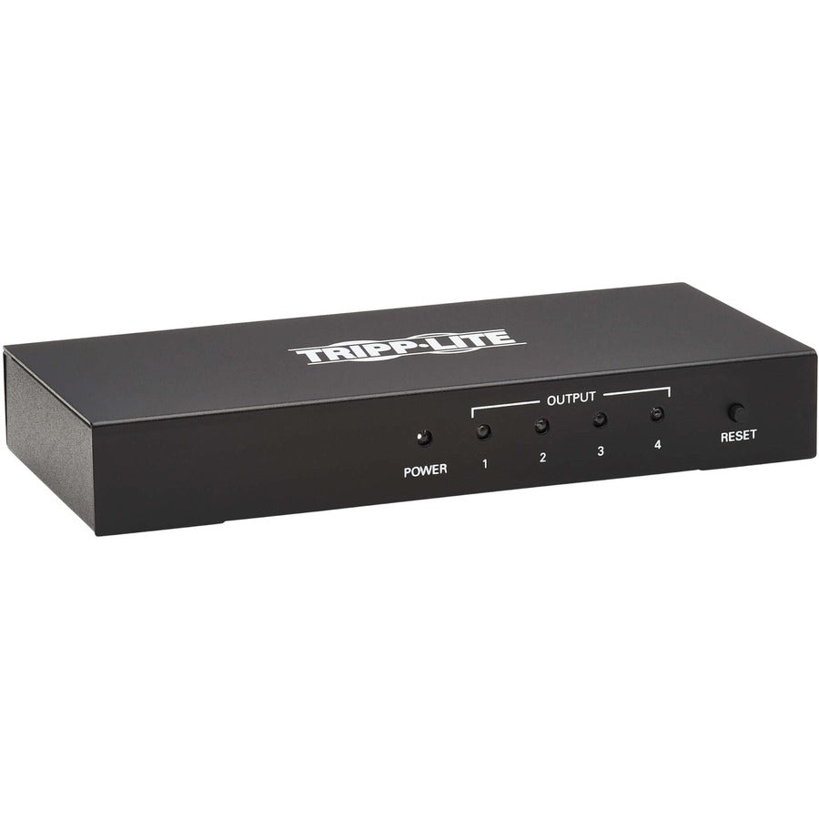 Répartiteur HDMI 4 ports Tripp Lite par Eaton - UHD 4K, adaptateurs de prise internationaux B118-004-UHDINT