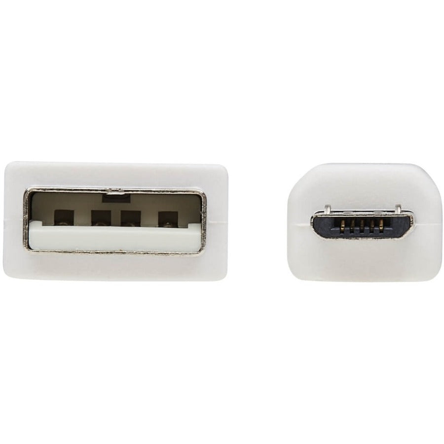 Câble antibactérien Tripp Lite Safe-IT USB-A vers USB Micro-B (M/M), USB 2.0, blanc, 1,8 m U050AB-006-WH